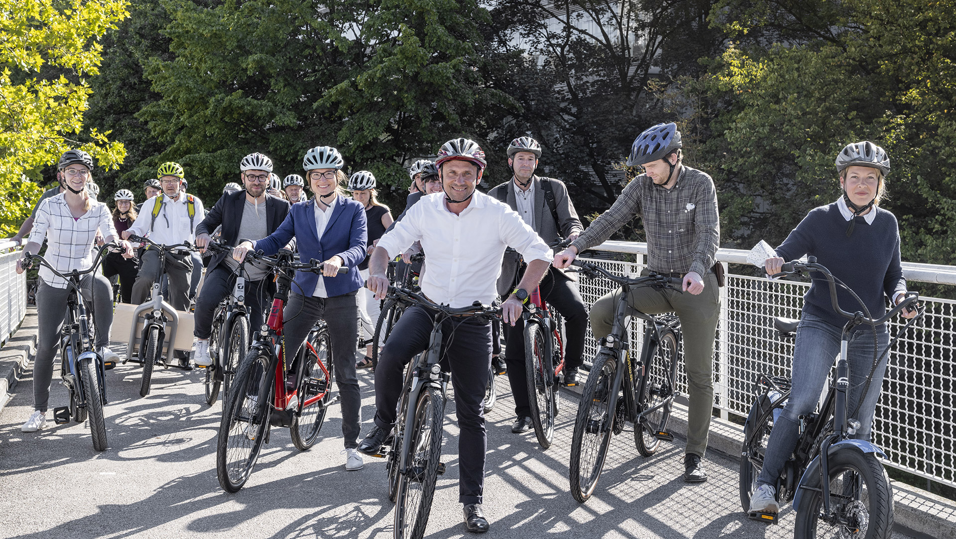 Fahrrad-Fuhrpark für Beschäftigte des StMUV